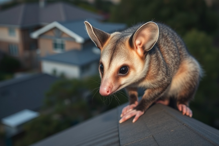 Possum in Canterbury residential area
